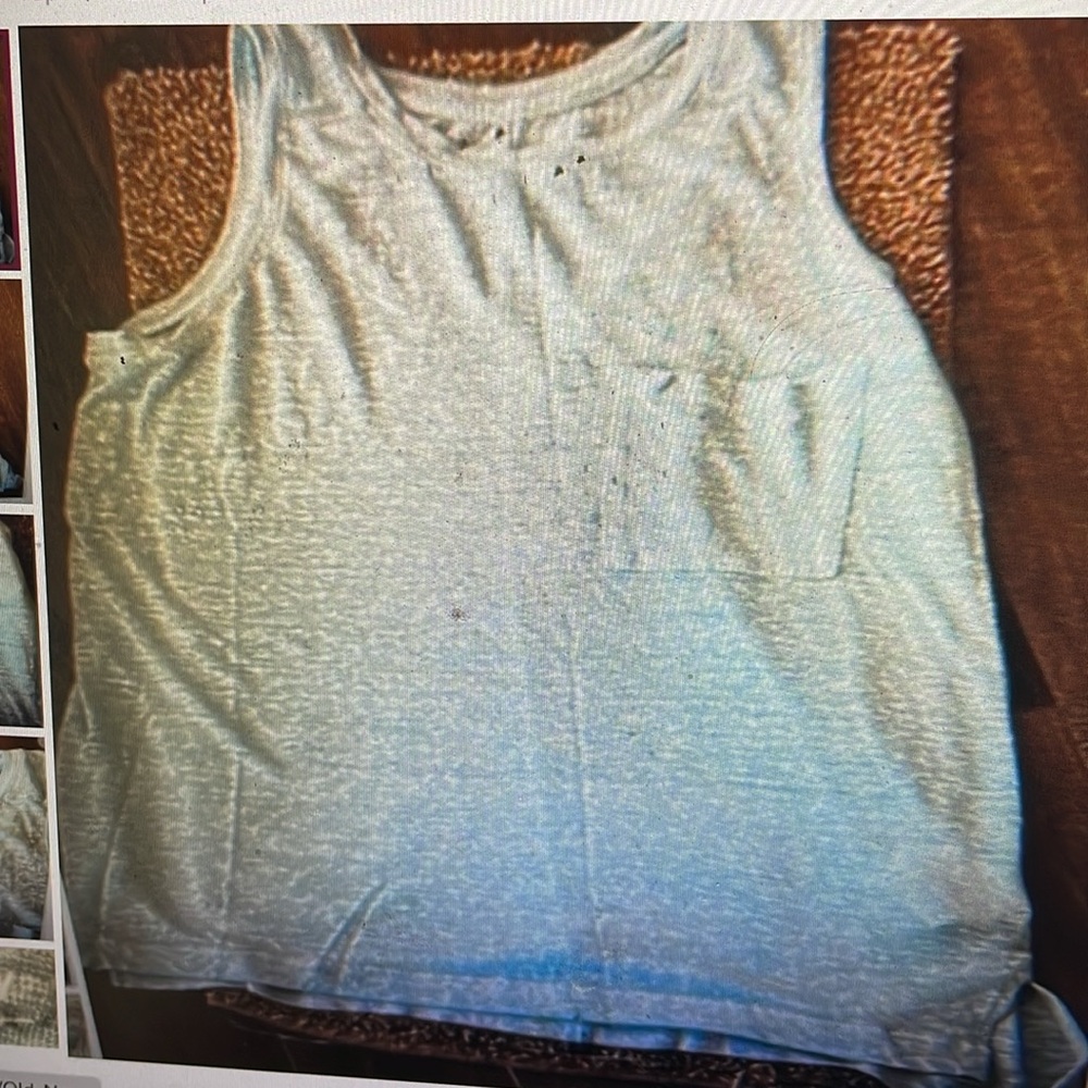 Old Navy Linen Blend Teal Tank Top M